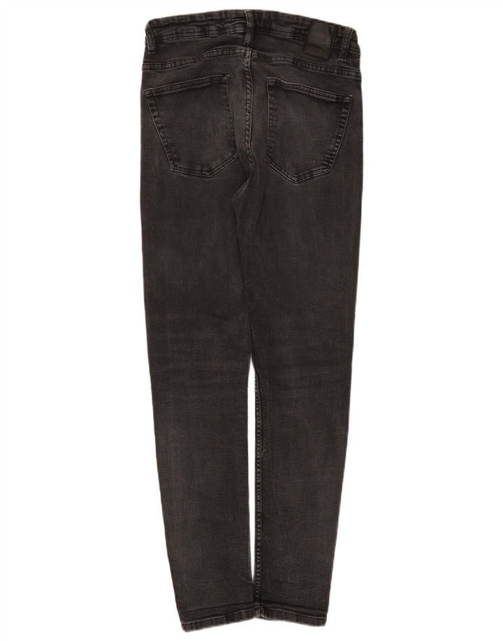 Zara Jeans Slim para Mujer EU 42 Large W32 L29 Algodón Negro