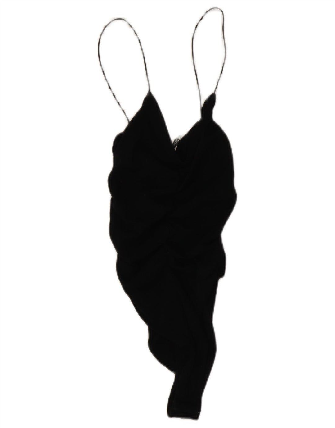 Zara Mujer Mini Vestido Slip UK 42 Mediano Negro