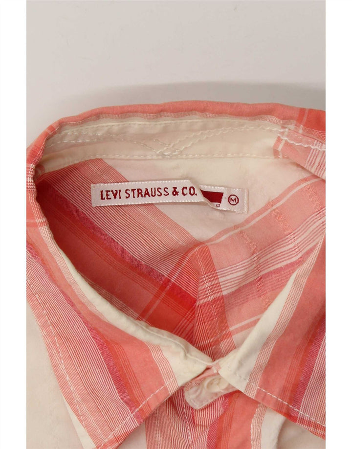 Camisa Levi's Hombre A Cuadros Blancos Medianos