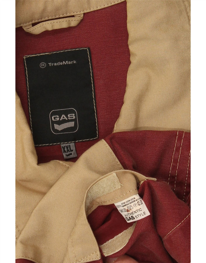 Chaqueta utilitaria para hombre Gas UK 44 2XL Algodón beige