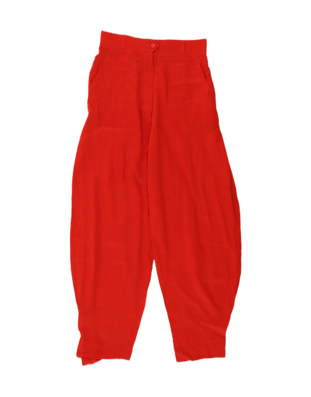 Vintage Mujer Harem Pantalones W26 L29 Rojo