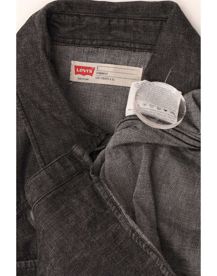 Levi's Camisa Vaquera Pequeña De Algodón Gris Para Hombre