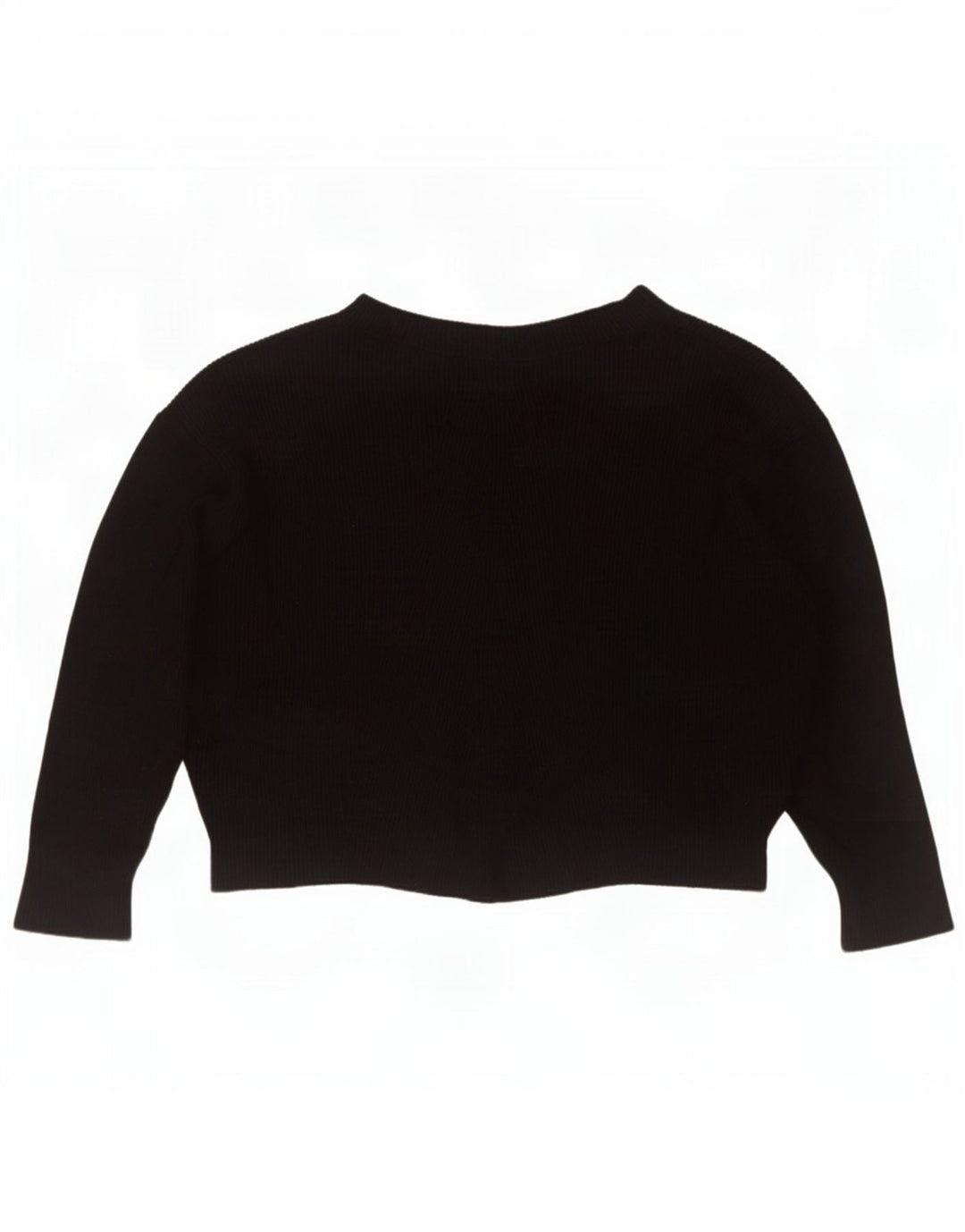 Zara Jersey oversize con cuello barco para mujer, talla 44, talla mediana, viscosa negra