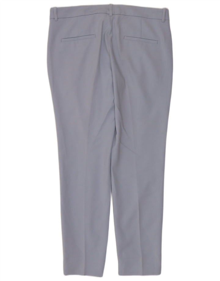 Zara Mujer Pantalón Chino Slim EU 40 Medium W30 L28 Azul