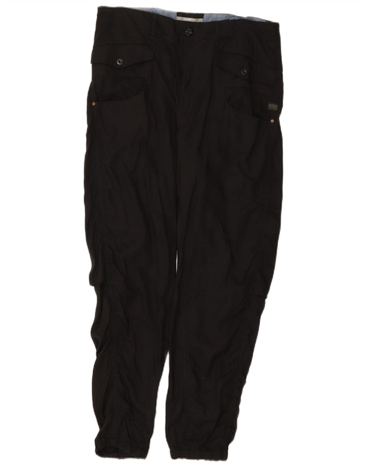 Pantalones Cargo Joggers Mujer G-Star W28 L27 Lyocell Negro