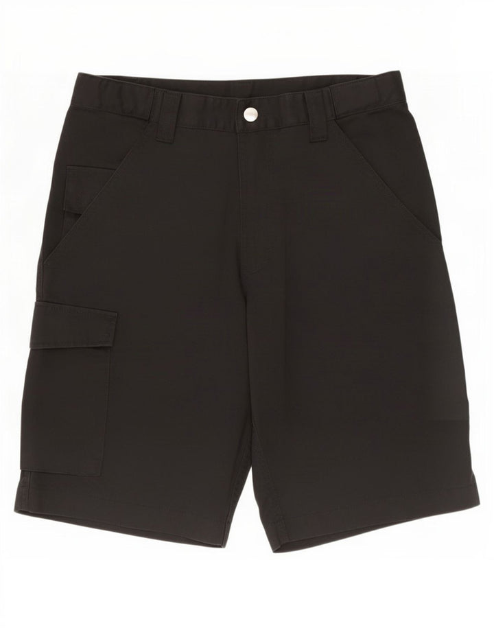 Russell Athletic Pantalones cortos cargo para hombre medianos W30 Poliéster negro