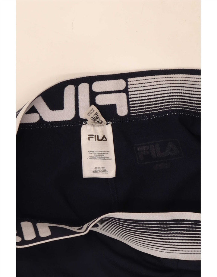 Fila Leggings gráficos para mujer UK 44 Mediano Azul marino Colorblock Poliéster