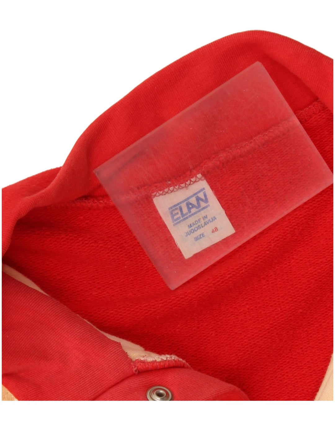 Vintage Hombres Chándal Completo EU 48 Medio Rojo Colorblock Algodón