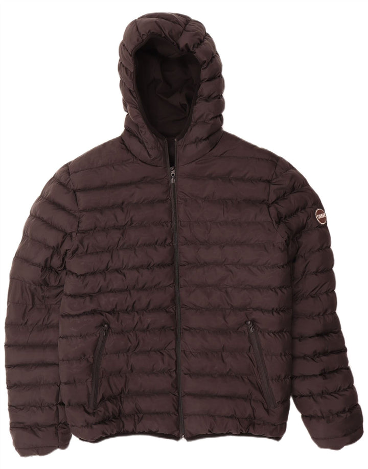 COLMAR Womens Hooded Reversible Padded Jacket UK 20 2XL Black Polyester