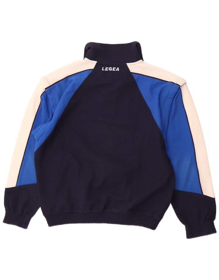 LEGEA Chaqueta de chándal para hombre XL Azul marino Colorblock Poliéster