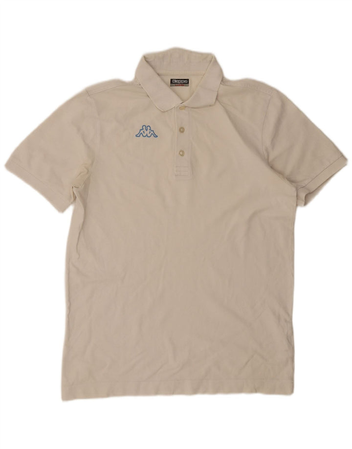 Kappa Polo Gráfico Para Hombre Algodón Blanco Grande