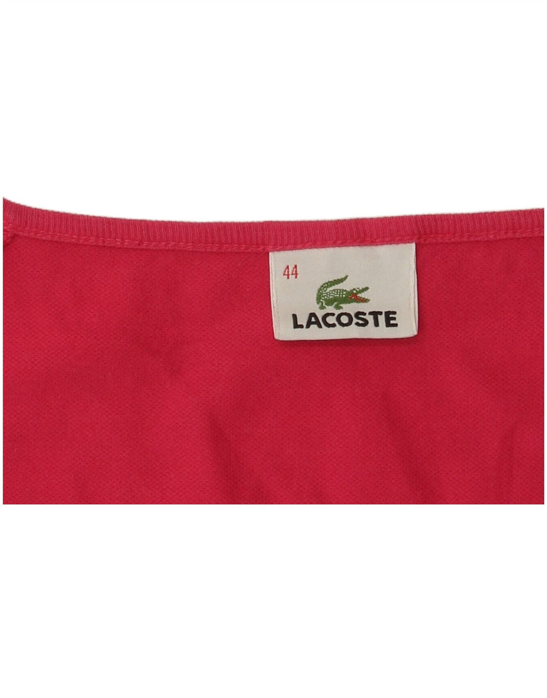 LACOSTE Camiseta Mujer Talla Superior 44 Grande Rojo