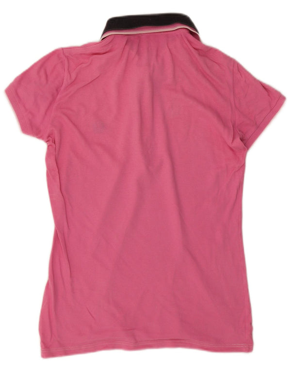 Fred Perry Polo para mujer UK 44 Algodón color block rosa medio