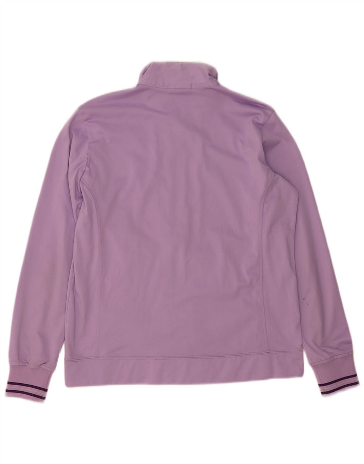 CHAMPION Womens Tracksuit Top Jacket UK 14 Medium Purple Polyester