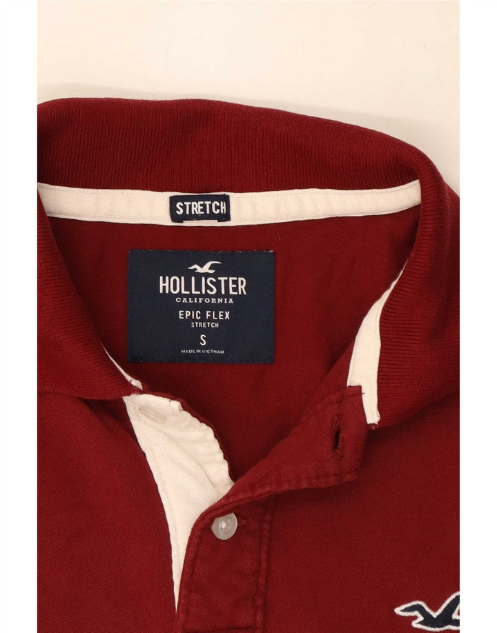 Polo Hollister Hombre Pequeño Granate