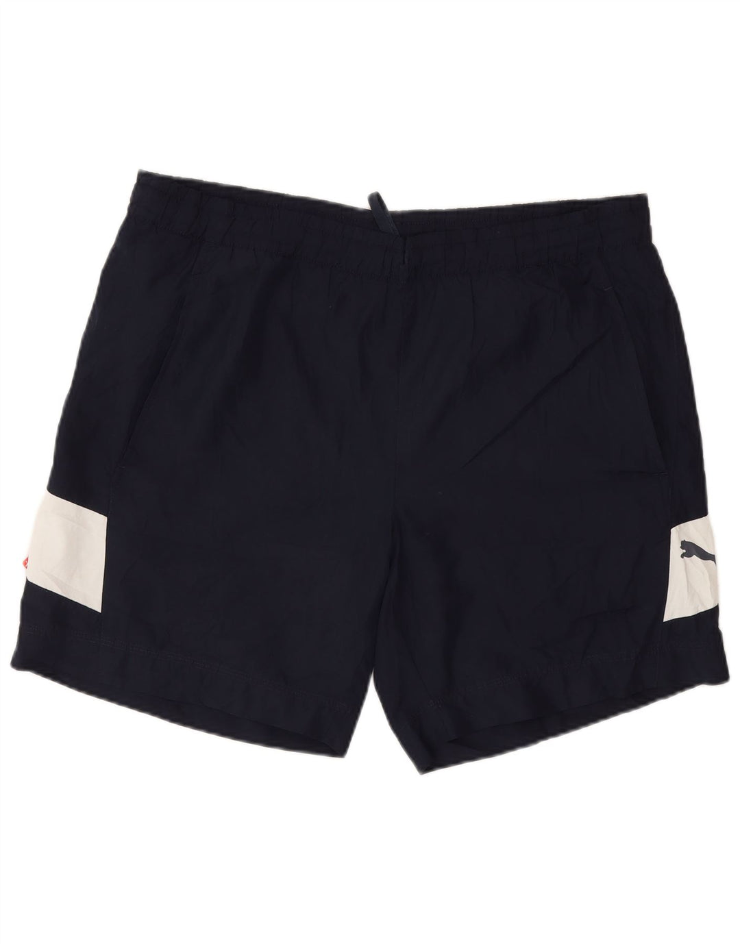 Pantalones cortos deportivos Puma para hombre Poliéster color block azul marino mediano