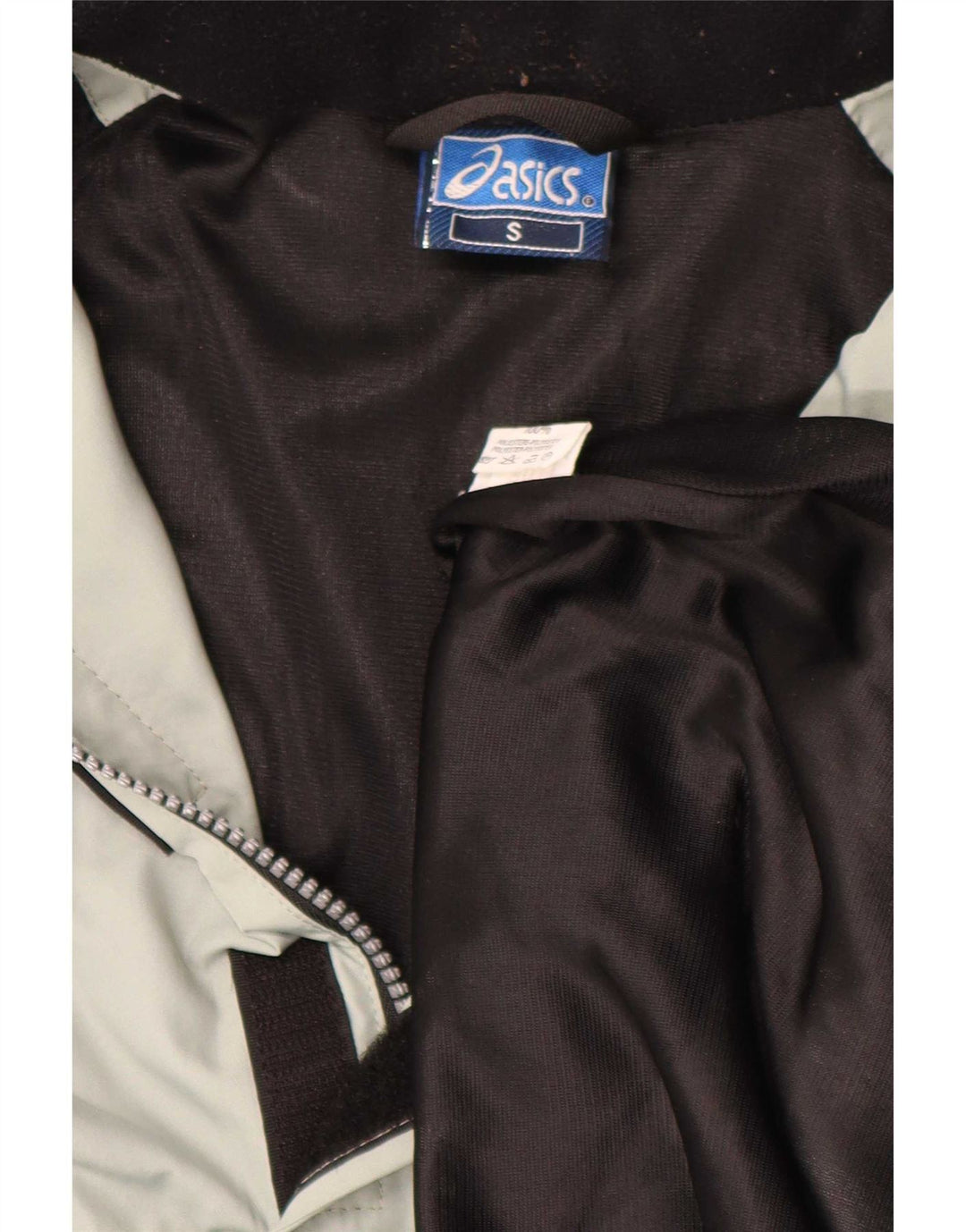 Asics - Chaqueta impermeable para hombre, ajuste holgado, talla 36, poliéster gris pequeño