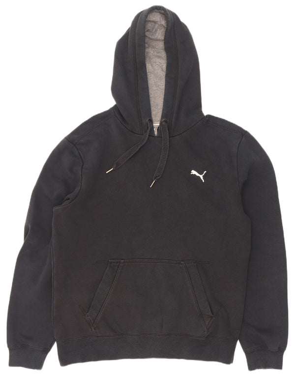 Puma Hombre Sudadera Con Capucha Jumper Medium Negro Algodón