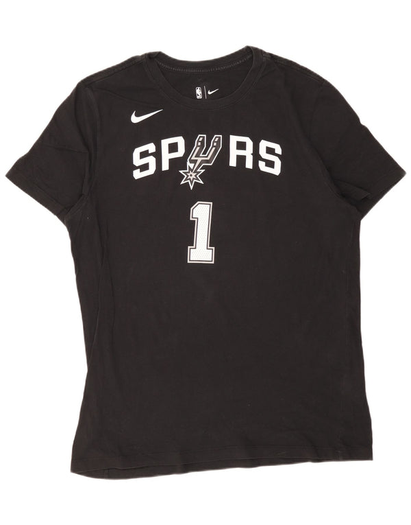Nike San Antonio Spurs Graphic Camiseta para hombre XL Algodón negro