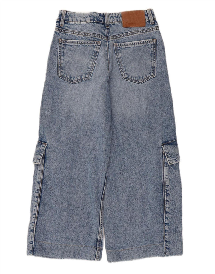 Zara Vaqueros Capri Cargo para Niños 13-14 Años W28 L22 Azul