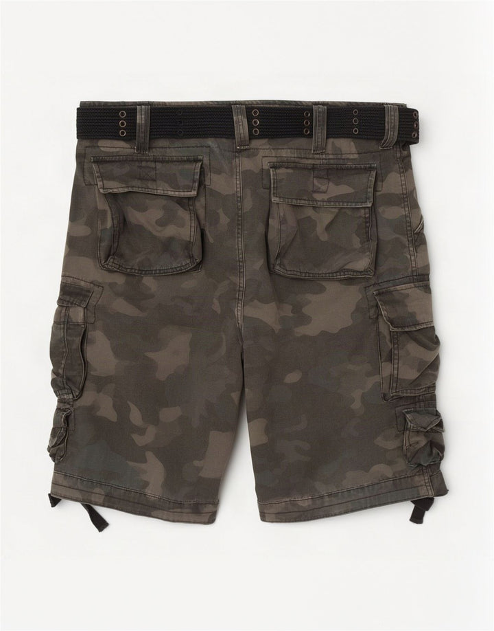 Brandit Pantalones cortos tipo cargo para hombre 3XL W40 Camuflaje verde