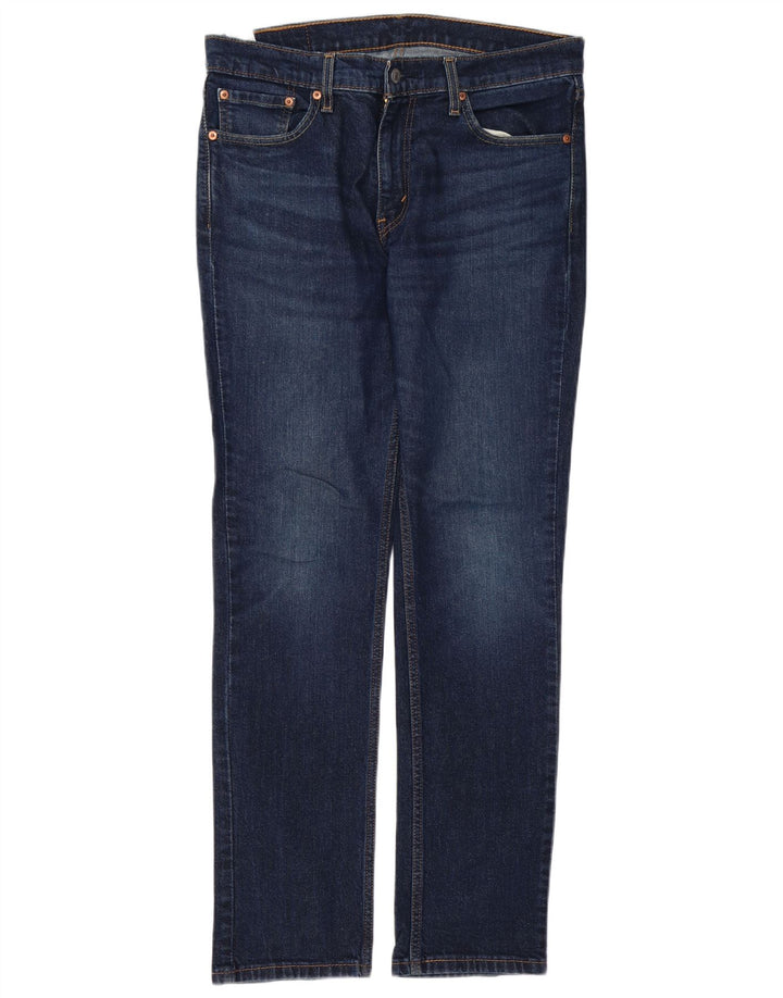 Levi's Hombre 511 Slim Jeans W33 L32 Algodón Azul Marino