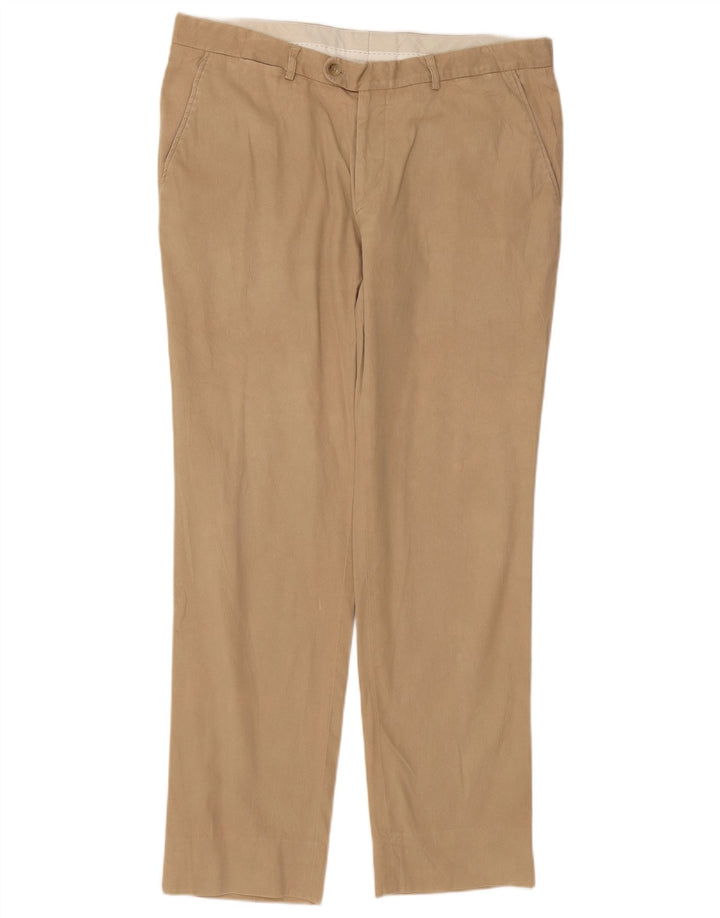 MASSIMO DUTTI Pantalón de traje recto para hombre EU 48 XL W38 L30 Beige