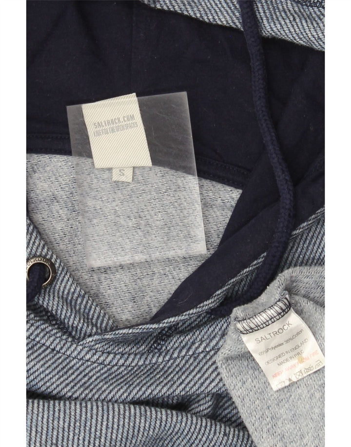 Saltrock Hombre Sudadera con Capucha Jersey Pequeño Azul Rayas Poliéster