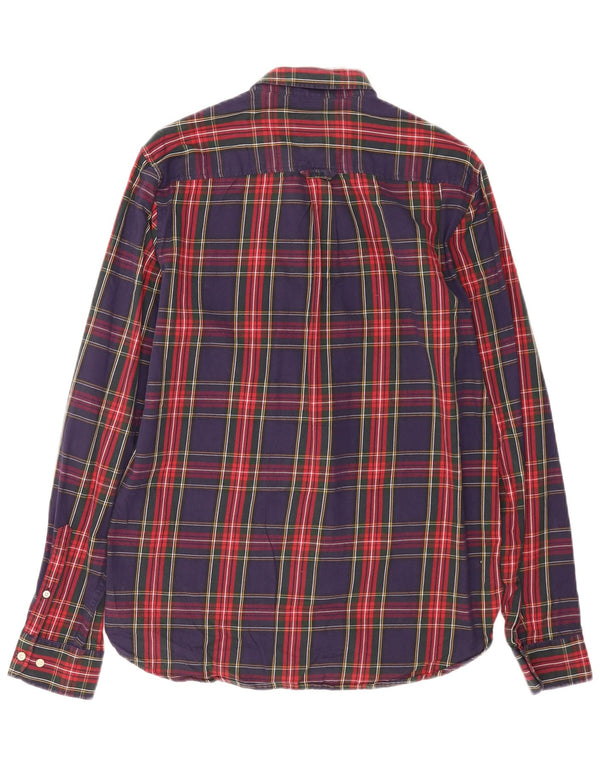 Superdry Camisa De Franela De Algodón A Cuadros Azul Marino Mediano