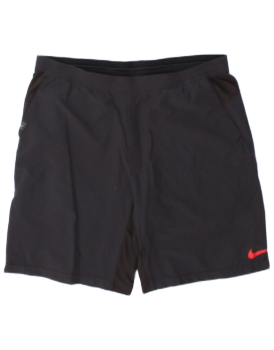 Pantalones cortos deportivos Nike de nailon color block en gris medio para hombre
