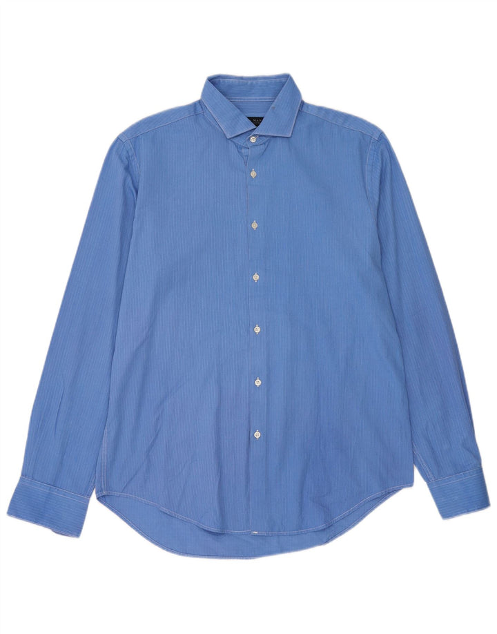 Zara Hombre Camisa Slim Fit Grande Azul