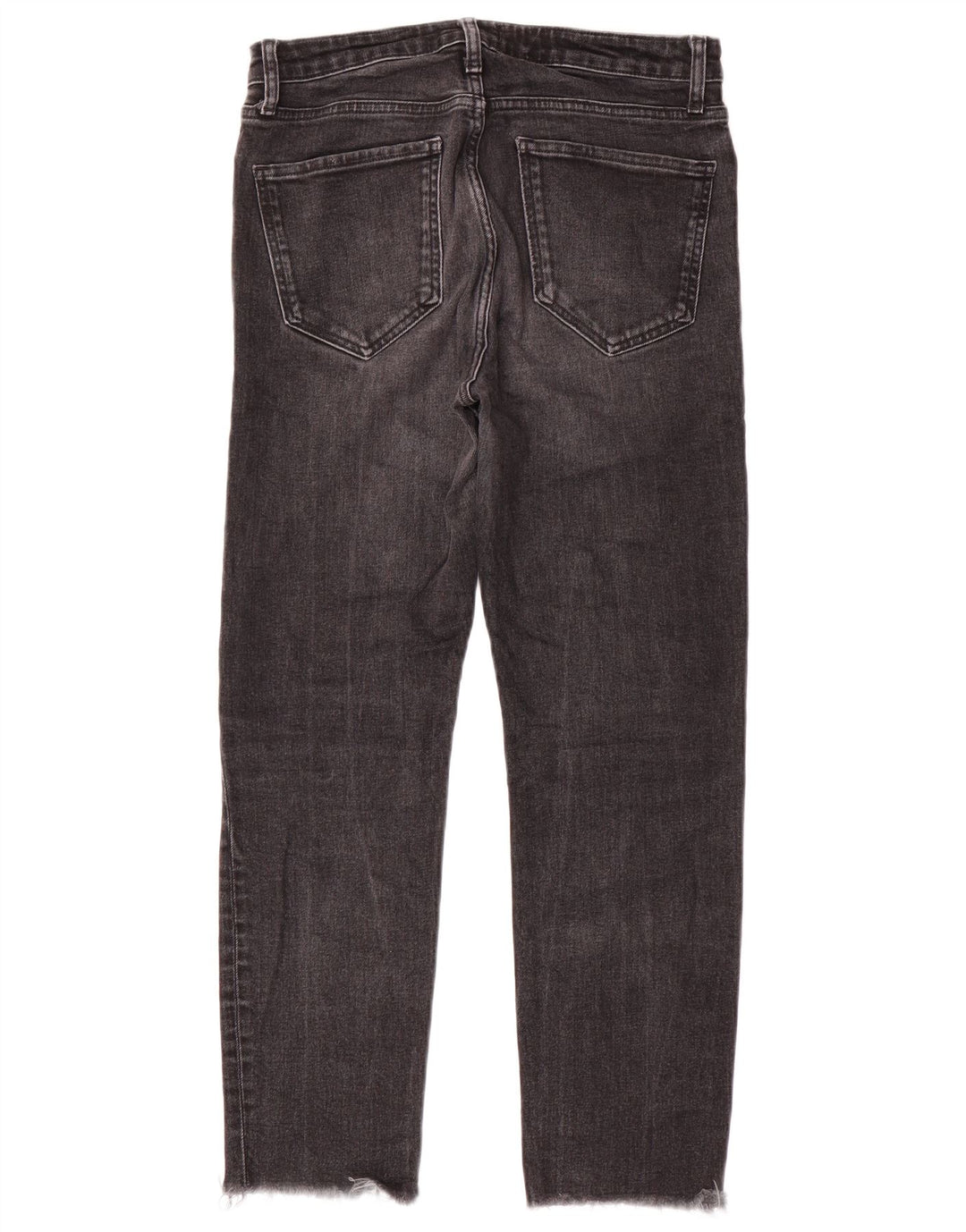 Zara Mujer Vaqueros Slim EU 40 Medium W30 L27 Gris