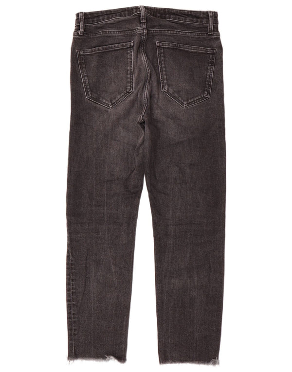 Zara Mujer Vaqueros Slim EU 40 Medium W30 L27 Gris