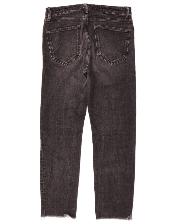 Zara Mujer Vaqueros Slim EU 40 Medium W30 L27 Gris