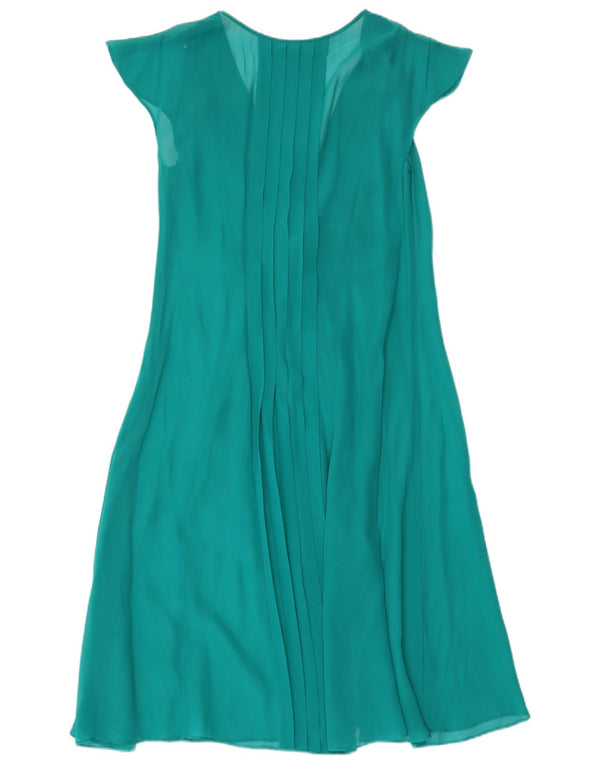 Monsoon Vestido largo para mujer UK 40 Pequeño Turquesa