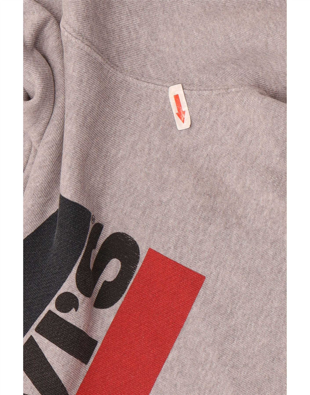 Levi's Jersey con capucha gráfica para hombre de algodón gris grande