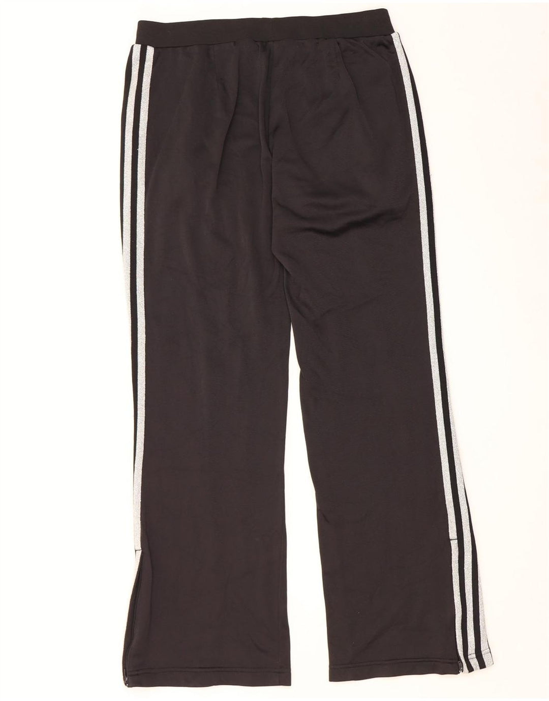 Adidas Pantalón de chándal para mujer IT 46 Large Negro Poliéster