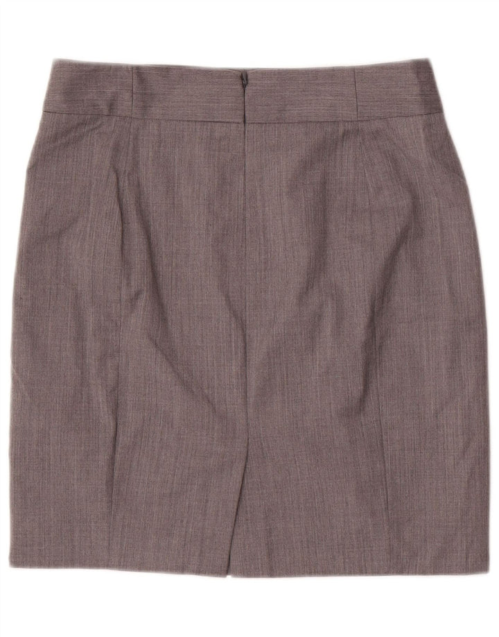 J. Crew Falda lápiz para mujer US 6 Medium W30 Lana gris