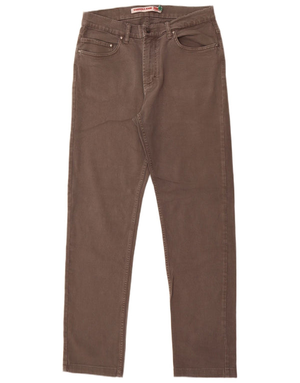 Carrera Mens 700 pantalones casuales rectos IT 48 Medium W30 L32 Gris Algodón