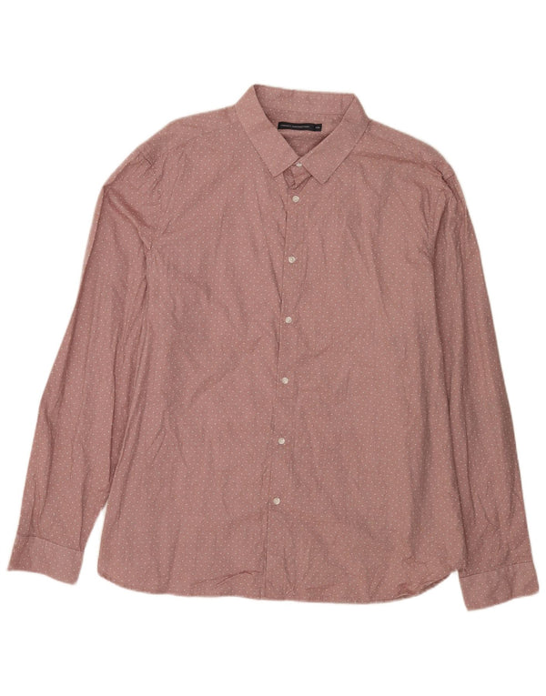 Camisa para hombre French Connection 2XL Algodón con lunares rosas