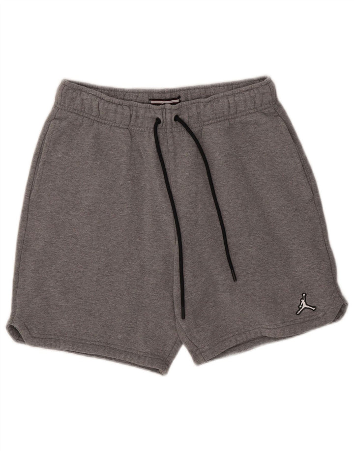 Jordan - Pantalones cortos deportivos para hombre (algodón gris pequeño)