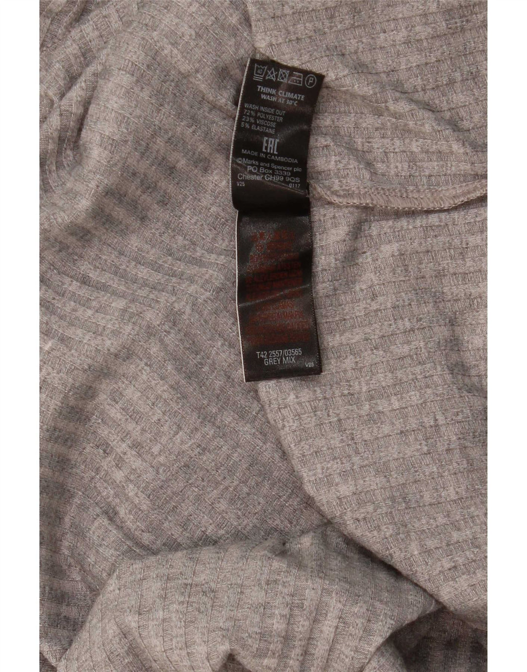 Marks & Spencer Vestido recto sin mangas para mujer UK 46 Poliéster gris grande