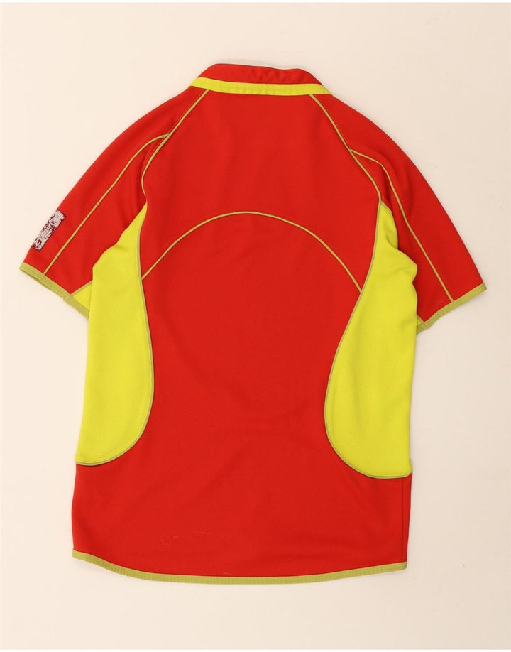 Canterbury - Camiseta gráfica para hombre, color rojo medio, color block