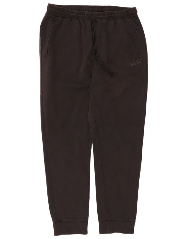 Hugo Boss Mujer Chándal Pantalones Joggers UK 20 2XL Algodón Manchado Negro