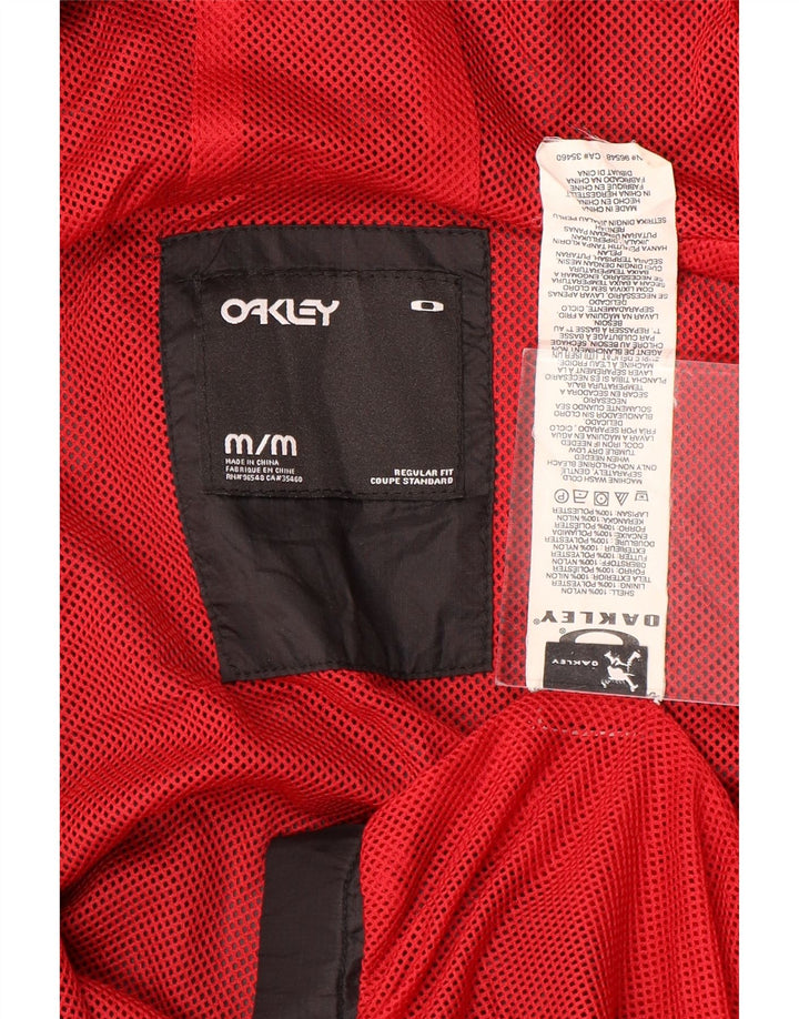 Oakley Chaqueta impermeable con capucha y ajuste regular para hombre UK 38 Medium Black Nylon