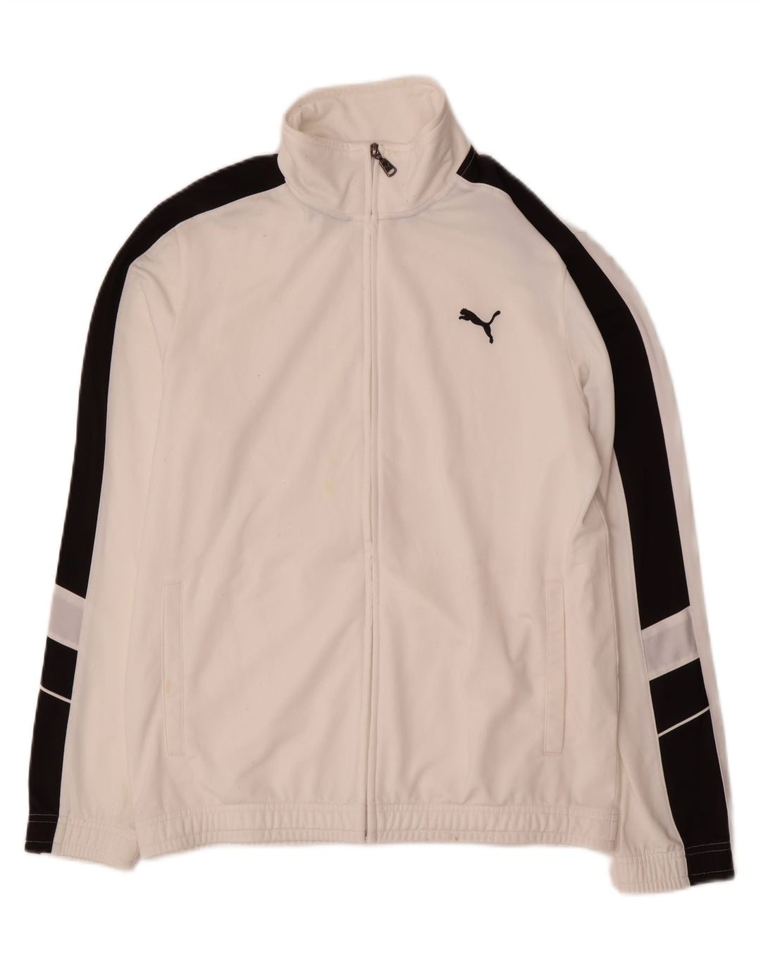 Puma Hombre Chándal Top Chaqueta Pequeña Poliéster Blanco