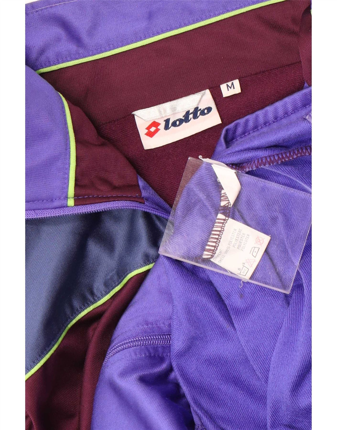 Lotto Hombre Chaqueta De Chándal Con Estampado Gráfico Poliéster Color Block Morado Medio