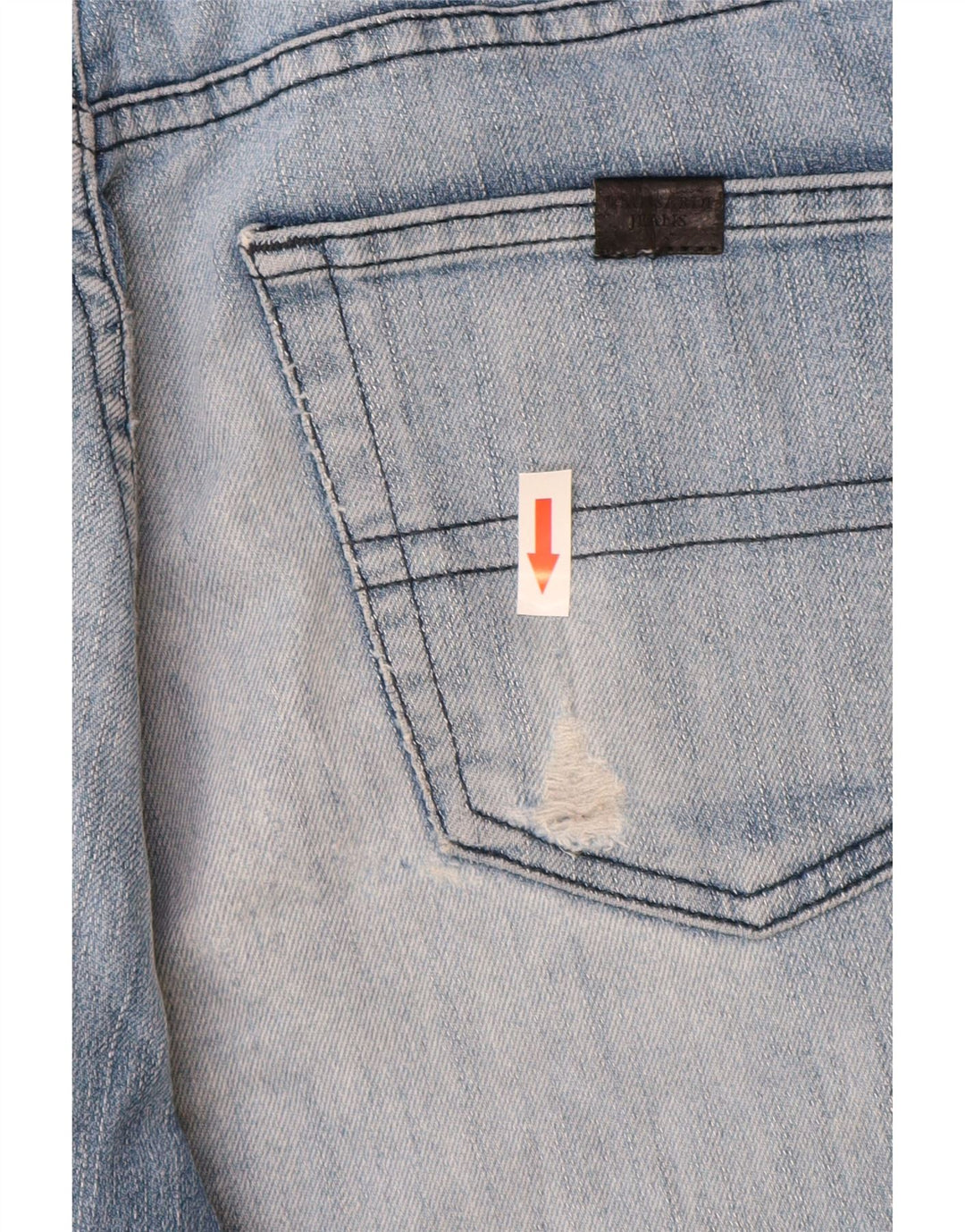 Shorts Vaqueros Hombre Trussardi W30 Azul Medio Algodón