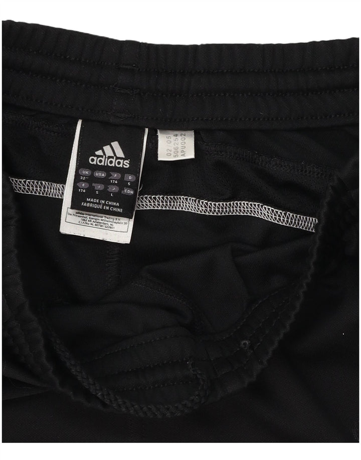 Adidas Bermudas Deportivas para Hombre Pantalones Cortos Medianos Negro Poliéster