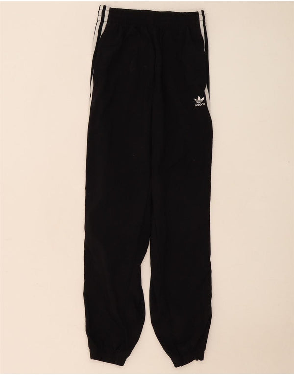 Adidas Mujer Chándal Pantalones Joggers UK 8 Pequeño Negro Poliéster